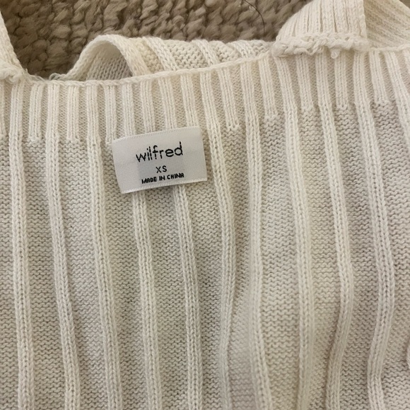 Aritzia Wilfred cream knit tank - Picture 4 of 5
